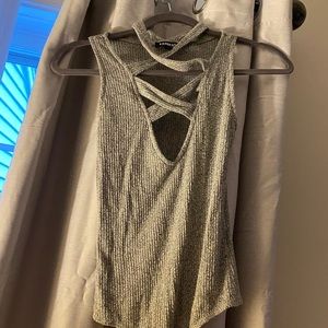 Heather grey body suit size SMALL